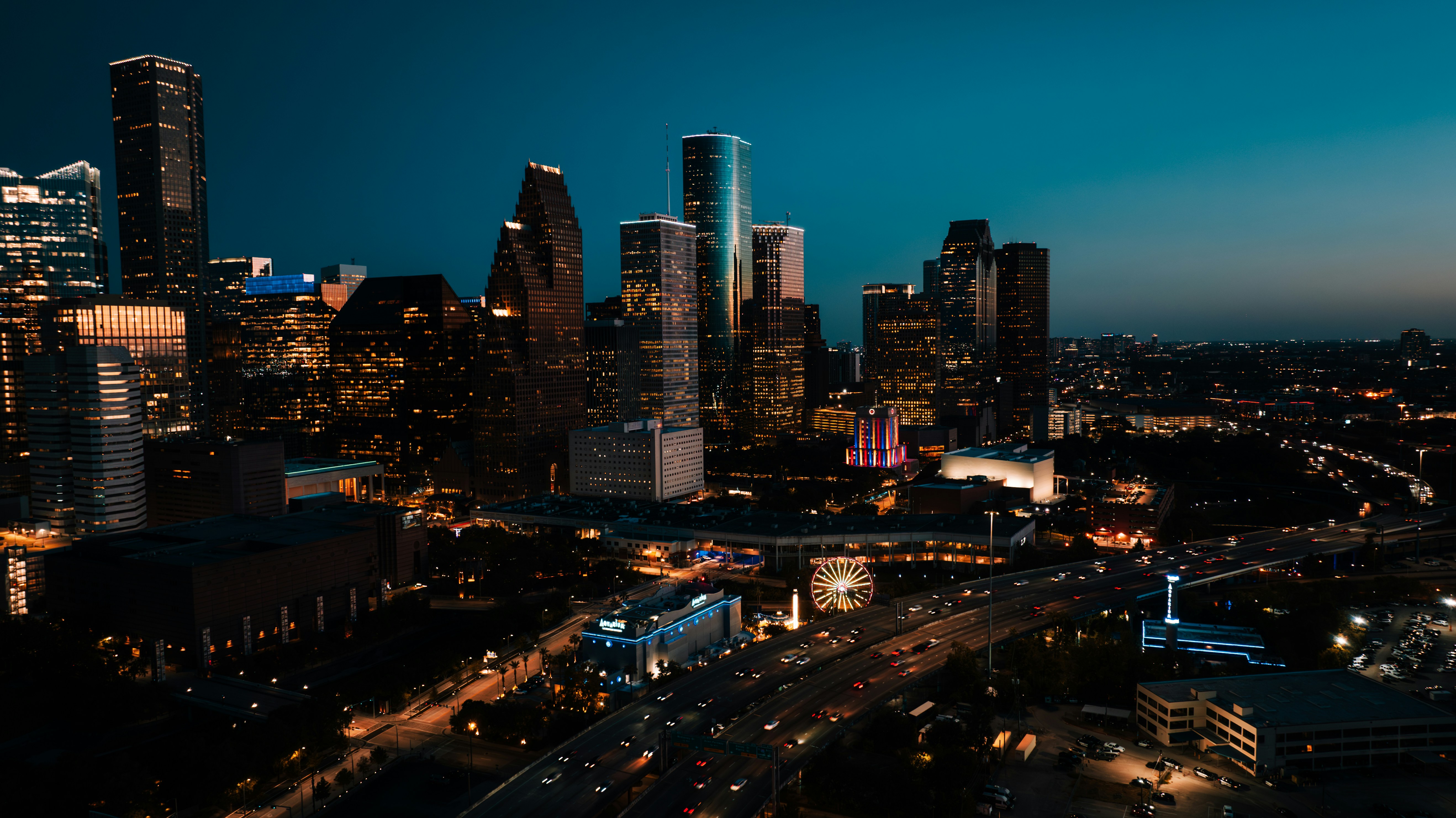 Houston Skyline at Sunset